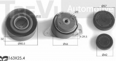 TREVI AUTOMOTIVE kd1099 -  Комплект ремня ГРМ